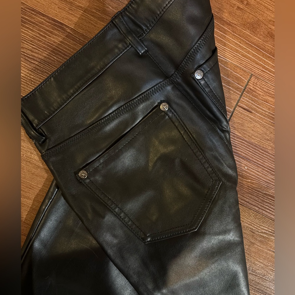 Free People Faux Leather Skinny Pants - Picture 6 of 16